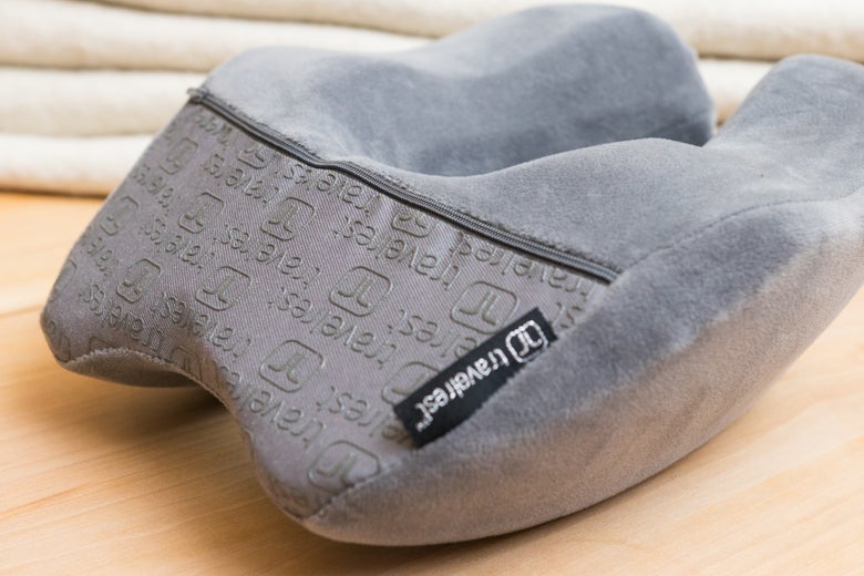 The back of the Travelrest pillow.